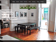 Tablet Screenshot of gardenhousehostelporto.com